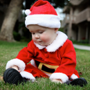 Le bébé endormi et le Père Noël : la photo qui fait le tour du web !